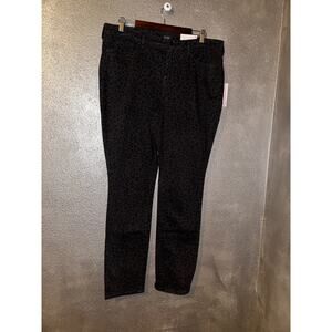 NYDJ  Alina Preppy Academia Professional VSCO Shadow Jag Black Gray Leggings